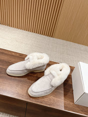 LP CLASSIC SUMMER CHARMS WALK LOAFERS LIGHT GRAY CALFSKIN