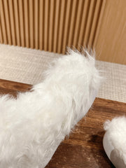 VIV' RANGERS SHEARLING ANKLE BOOT IN WHITE SHEEPSKIN