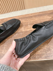 NAPPA LOAFERS IN BLACK LAMBSKIN