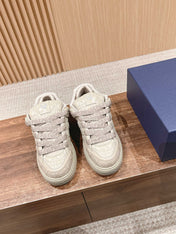 BY ERL B9S SKATER SNEAKER IN PARCHMENT BEIGE CANNAGE LAMBSKIN