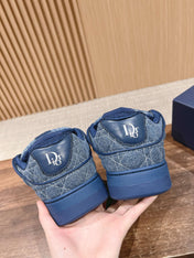 BY ERL B9S SKATER SNEAKER IN COBALT BLUE CANNAGE FABRIC