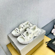 3XL SPORTY SANDALS IN WHITE POLYURETHANE, POLYESTER AND TPU