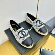 CC ESPADRILLES PLATFORM 25S MIX COLOR TWEED AND BLACK CALFSKIN