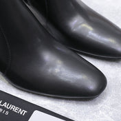 YSL 25S ANKLE BOOTS 70 MM IN BLACK LAMBSKIN