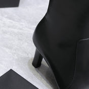 YSL 25S ANKLE BOOTS 70 MM IN BLACK LAMBSKIN