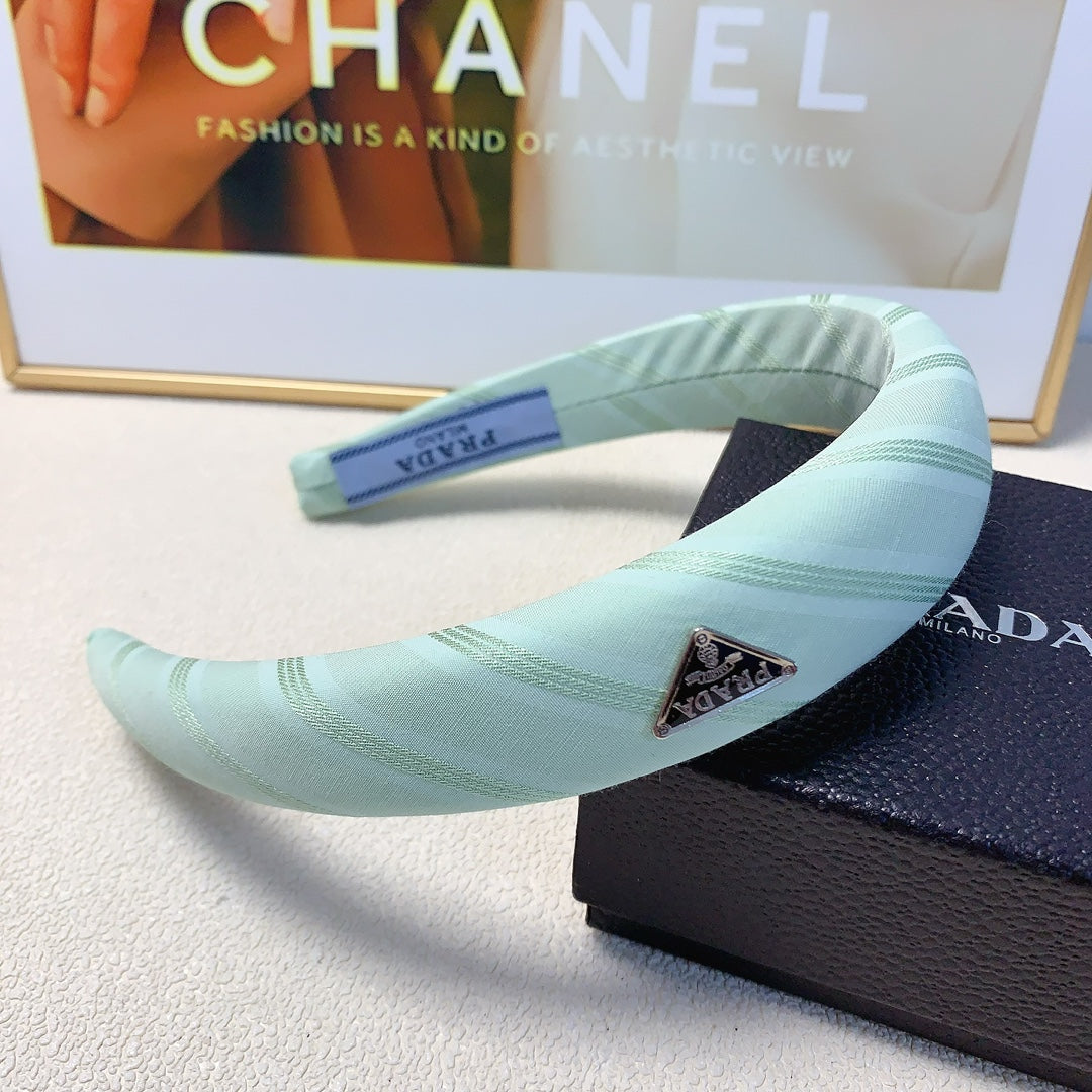 THICH HAIRBAND IN CELESTE BLUE COTTON 232294