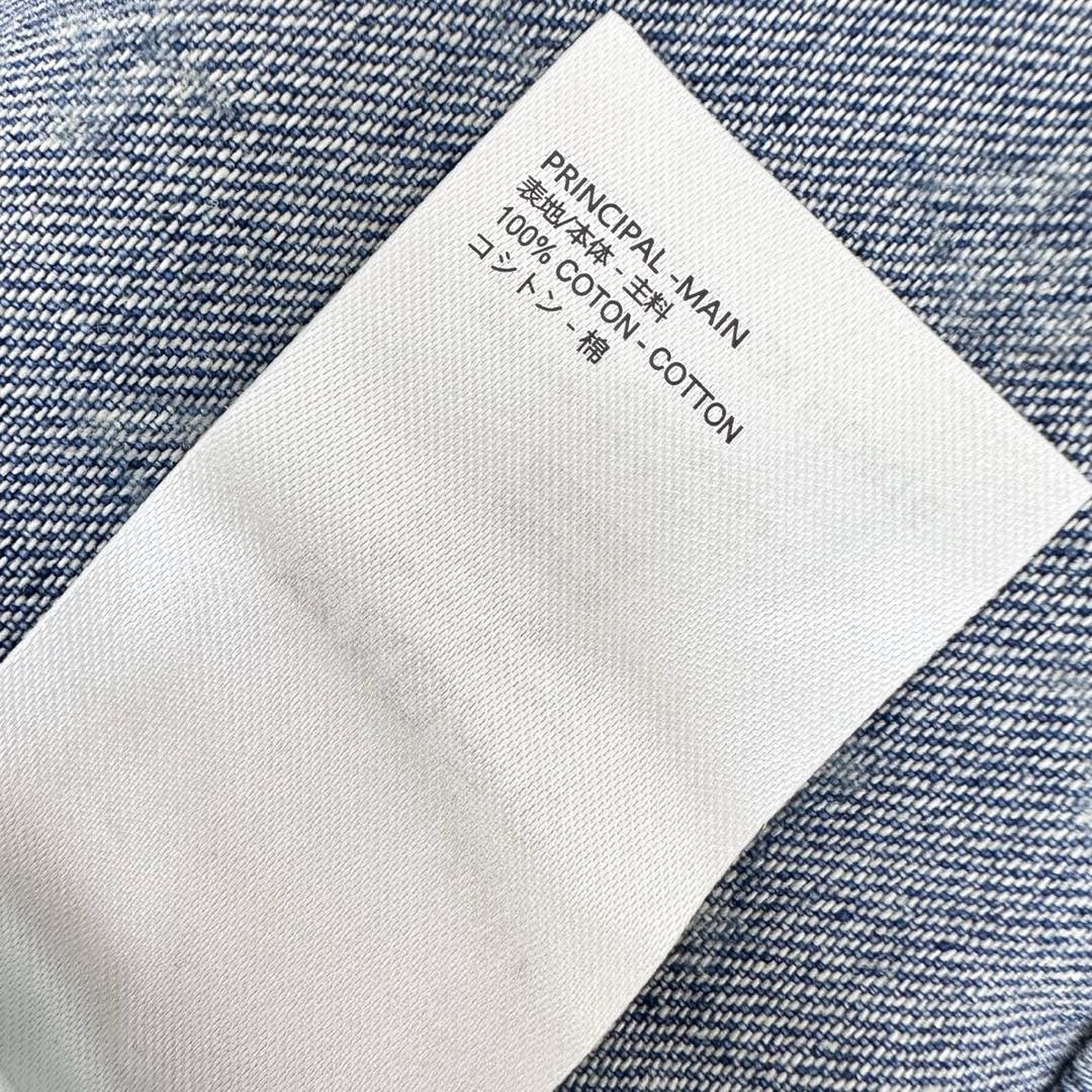LV DENIM JACKET WITH LOGO PRINT 274801