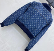 LV DENIM JACKET WITH LOGO PRINT 274801