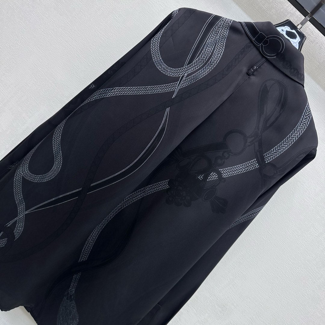 HERMES 26S SILK SHIRT 580