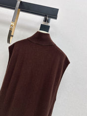 HERMES 25S SLEEVELESS CREW-NECK KNIT DRESS 313
