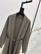 HERMES 25S LONG KNIT CARDIGAN 99430