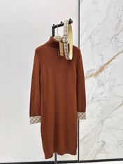 BURBERRY 26S TURTLENECK KNIT DRESS 420