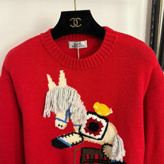 HERMES 25S LONG-SLEEVE SWEATER 456