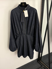 ZIMMERMANN 26S PUFF SLEEVE DENIM DRESS STYLE 118