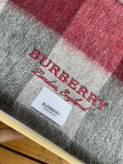SCARF 180 CM IN GARNET RED MIX BLACK CASHMERE 410319
