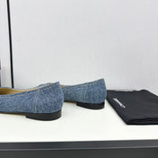cc ballet flat blue denim 166815