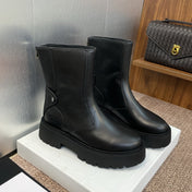 CELINE 26S ANKLE BOOTS 45 MM IN BLACK CALFSKIN