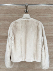 HERMES 25S SHORT MINK FUR COAT 199