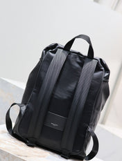 WATERPROOF BACKPACK 45 IN BLACK NYLON WITH EMBOSSED LOGO