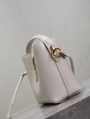 YSL 25S LE 37 MINI 15 IN DUSTY GRAY CALFSKIN GOLD HARDWRE