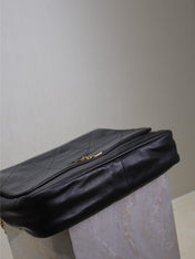 JAMIE 4.3 LARGE BAG 43 IN BLACK LAMBSKIN GOLD HARDWARE