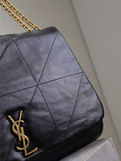 JAMIE 4.3 LARGE BAG 43 IN BLACK LAMBSKIN GOLD HARDWARE