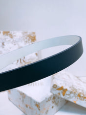 DIOR 25S BELT 20 MM IN DEEP BLUE GREY CALFSKIN 572898