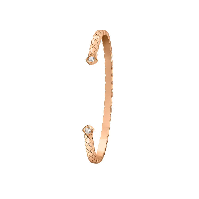 CRUSH BRACELET OPEN CUFF 2 DIAMOND