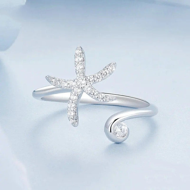 Simple Starfish Adjustable Ring