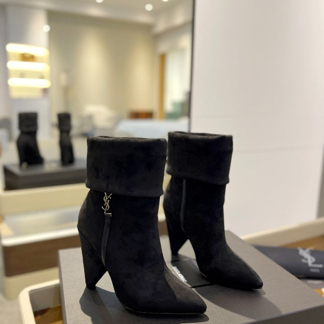 SL NIKI BOOTIES BLACK SUEDE