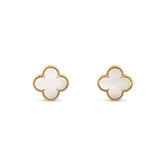 CLOVER MINI GOLD EARRINGS