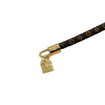 LV BACKPACK LEATHER STRAP GOLD BRACELET