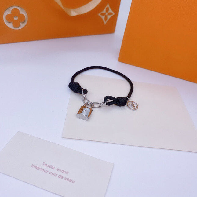 LV LOCK SILVER BRACELET