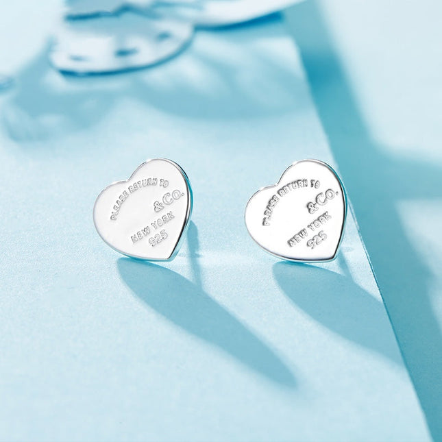 RETURN TO TIF LOVE SILVER EARRINGS