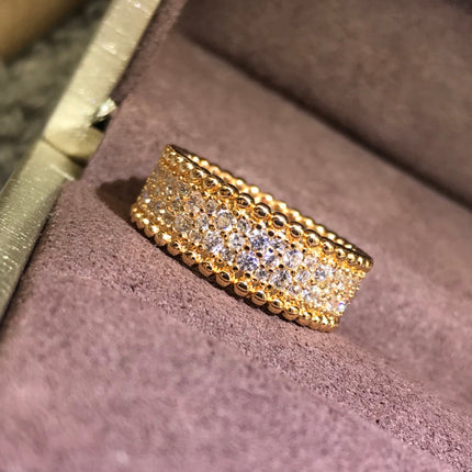 PERLEE 3 ROWS DIAMONDS RING