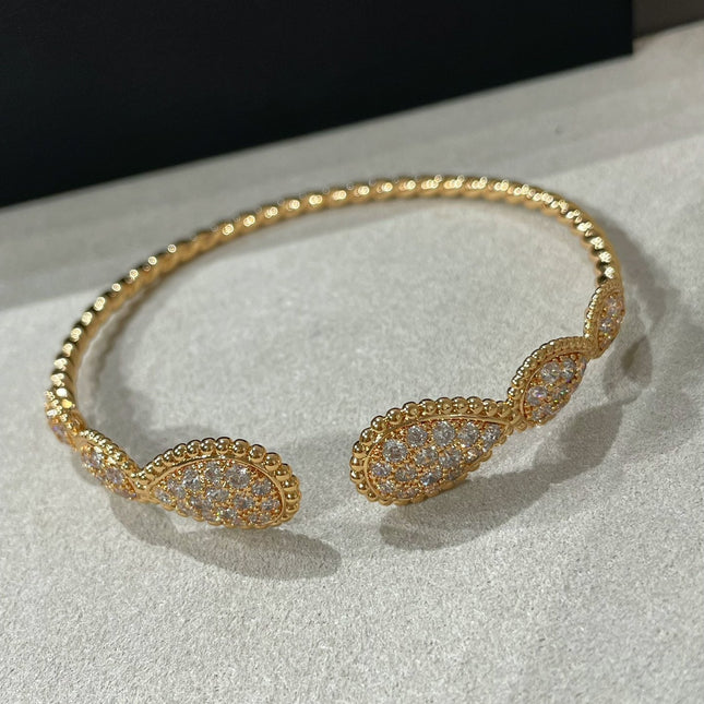 SERPENT BOHEME 6 MOTIFS DIAMONDS OPEN BRACELET