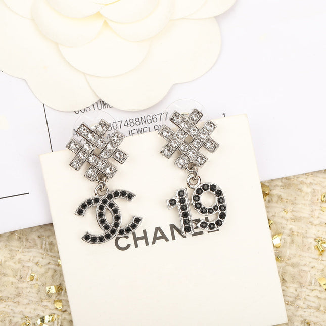 19 DOUBLE C SNOW SILVER EARRINGS