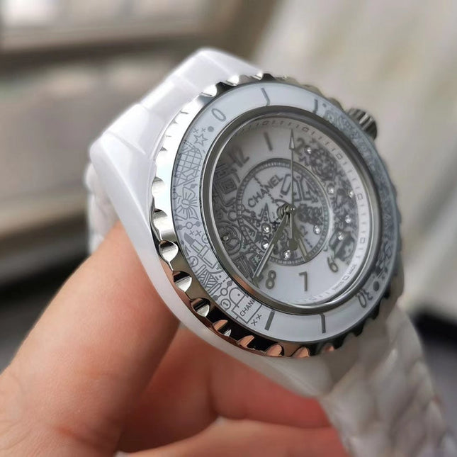 J12 38mm Quartz 20Th Anniversary White Ceramic