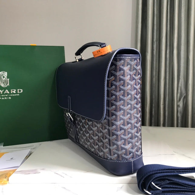 GOYARD CITADIN BAG 38CM NAVY BLUE CANVAS