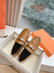 Destin Loafer Brown Goatskin with Fringe Detail