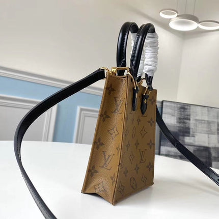 LV PETIT SAC PLAT MONOGRAM COATED CANVAS