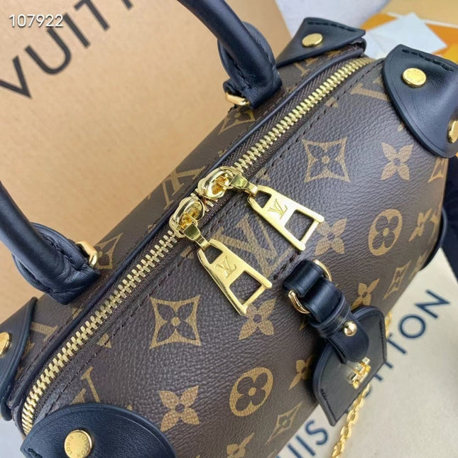 LV PETITE MALLE SOUPLE NOIR MONOGRAM CANVAS