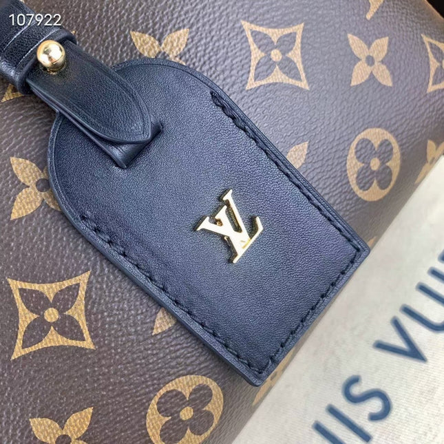 LV PETITE MALLE SOUPLE NOIR MONOGRAM CANVAS