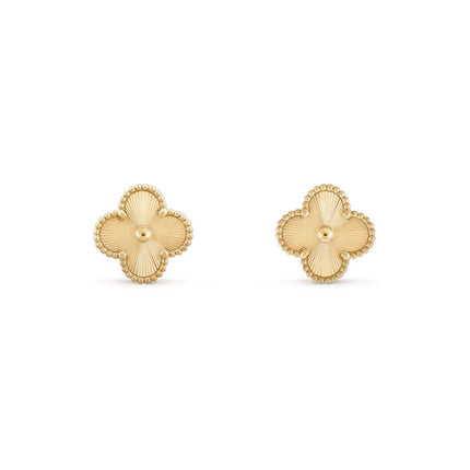 VINTAGE CLOVER EARRINGS GOLD